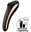 SATISFYER - DUAL KISS AIR PULSE VIBRATOR SCHWARZ SATISFYER - DUAL KISS AIR PULSE VIBRATOR SCHWARZ