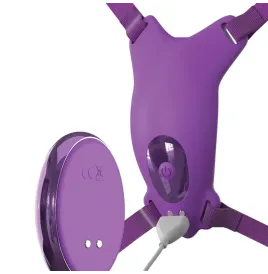 FANTASY FOR HER - HARNAIS PAPILLON VIBRANT, RECHARGEABLE and TÉLÉCOMMANDE VIOLET