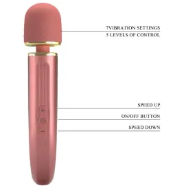 PRETTY LOVE - MASSAGER 7 VIBRATIONSMODI ROSA
