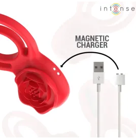 INTENSE - GAIL STIMULATEUR ROSE 10 VIBRATIONS ROUGE TELECOMMANDE