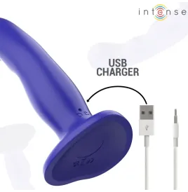 INTENSE - SHORTY VIBRATEUR AVEC VENTOUSE TÉLÉCOMMANDE BLEUE