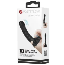 PRETTY LOVE - VIBRATEUR DOIGT ALEXANDER 10 VIBRATIONS NOIR