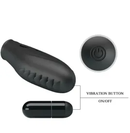 PRETTY LOVE - VIBRATORE DA DITO IN SILICONE GILO NERO