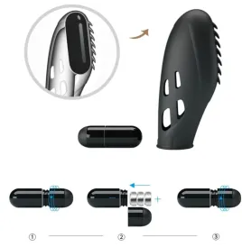PRETTY LOVE - GILO SILICONE FINGER VIBRATOR BLACK