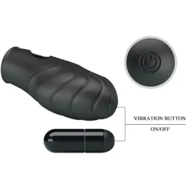 PRETTY LOVE - LICH SILICONE FINGER VIBRATOR BLACK