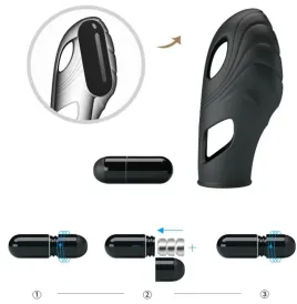 PRETTY LOVE - VIBRATEUR DE DOIGT EN SILICONE LICH NOIR