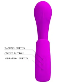 PRETTY LOVE - SIBEL SIBEL VIBRATORE PUNTO G STIMOLATORE CLITORIDEO 10 VIBRAZIONI VIOLA