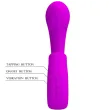 PRETTY LOVE - SIBEL SIBEL VIBRATORE PUNTO G STIMOLATORE CLITORIDEO 10 VIBRAZIONI VIOLA
