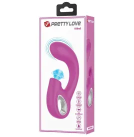 PRETTY LOVE - SIBEL VIBRATEUR POINT G STIMULATEUR CLITORIS SIBEL 10 VIBRATIONS VIOLET