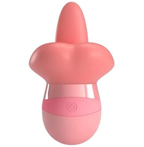 PRETTY LOVE - STIMULATEUR DE CLITORIS KYLEE TONGUE 10 VIBRATIONS ROSE NUDE