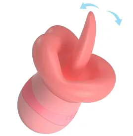 PRETTY LOVE - STIMULATEUR DE CLITORIS KYLEE TONGUE 10 VIBRATIONS ROSE NUDE