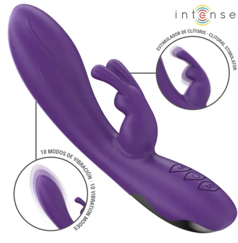INTENSE - RANDALL RABBIT VIBRATOR 10 VIBRATIONS PURPLE
