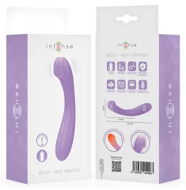 INTENSE - VIBRATORE BECKY 19 CM RISCALDABILE 7 VIBRAZIONI VIOLA