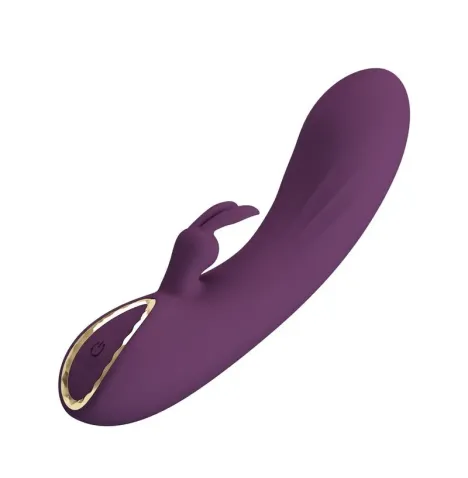 PRETTY LOVE - VIBRATORE A FORMA DI CONIGLIO RICARICABILE LANDYN, 10 FUNZIONI, VIOLA