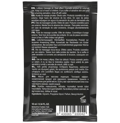 COQUETTE CHIC DESIRE - POCKET KISSABLE MASSAGEÖL MIT WRMEEFFEKT LOLLIPOP 10 ML
