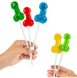 SECRETPLAY - EXPOSITOR SURTIDO PIRULETAS PENE CON ALCOHOL 40 UNIDADES