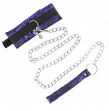 KINK - SHORT VELVET LACE NECKLACE WITH BELT 105 CM WITH NYLON TRIM 44 X 5.5 CM