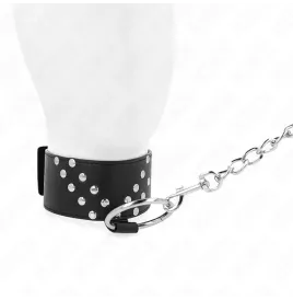 KINK - HALSKETTE MIT GÜRTEL 65 CM MIT V-NIETE VERSTELLBAR 36-43 CM X 5 CM