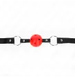 KINK - BOULE CREUSE DURE ROUGE 4,5 CM GAG MODELE 1 63,5 X 2 CM