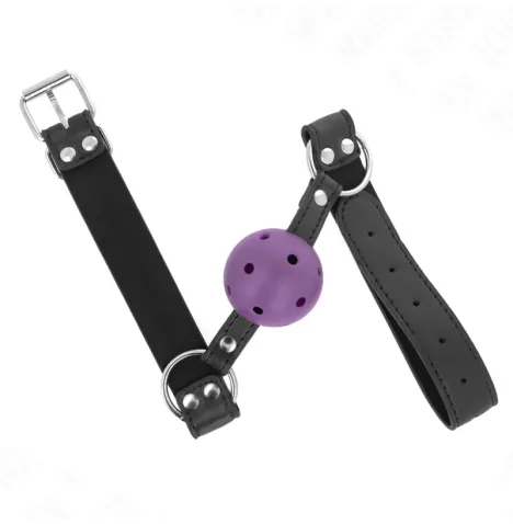 KINK - BALLE RESPIRANTE 4 CM BAG AVEC DOUBLE RIVET VIOLET 62,5 x 2,5 CM AJUSTABLE 42-58 CM