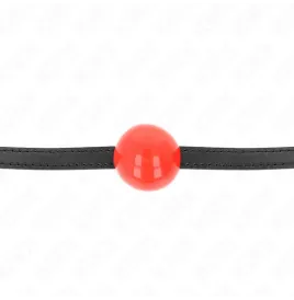 KINK - ROTER EINZELNER FESTER BALL 4 CM GAG 65 x 1,5 CM