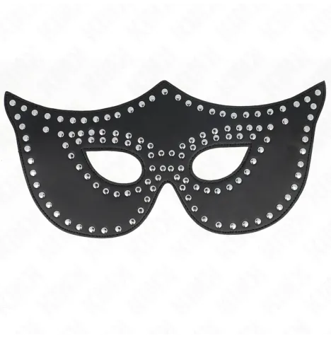 KINK - LEATHERETTE MASK WITH RIVETS MODEL 2 30 x 12 CM