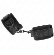 KINK - DARK LACE COVERED WRIST CUFFS NEOPRENE ADJUSTABLE BLACK 20-29 CM X 5 CM
