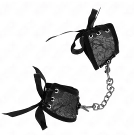 KINK - RESISTENZA DA POLSO SCANDALO DETTAGLI IN PIZZO NERO 24,5 CM X 6,5 CM