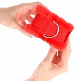 KINK - MUÑEQUERAS FORRADA ROJO AJUSTABLE 17-31 CM X 7 CM