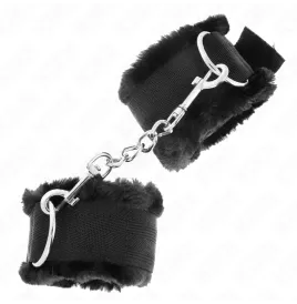 KINK - MUÑEQUERAS FORRADA NEGRO AJUSTABLE 17-31 CM X 7 CM