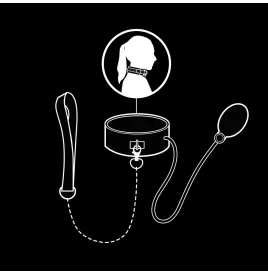 FETISH SUBMISSIVE BONDAGE - COLLARE GONFIABILE DA STRANGOLAMENTO CON CATENA