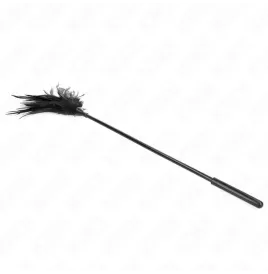 KINK - MULTIPLE BLACK TICKLE FEATHERS 45 CM