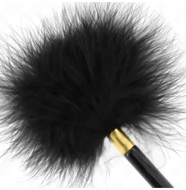 KINK - BLACK GOLD METAL TICKLE FEATHERS 18 CM
