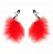 KINK - PINZA PER CAPEzzoli PIUMA ROSSO 7 CM