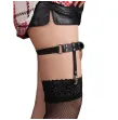 SUBBLIME - 953744 JARRETELLE PUNK EN CUIR AJUSTABLE NOIR TAILLE UNIQUE SUBBLIME - 953744 JARRETELLE PUNK EN CUIR AJUSTABLE NOIR TAILLE UNIQUE
