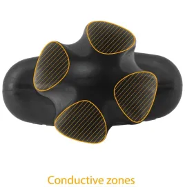 ELECTRASTIM - TARTARUS PLUG ANALE QUADRIPOLARE IN SILICONE NERO