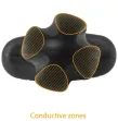ELECTRASTIM - TARTARUS PLUG ANALE QUADRIPOLARE IN SILICONE NERO ELECTRASTIM - TARTARUS PLUG ANALE QUADRIPOLARE IN SILICONE NERO
