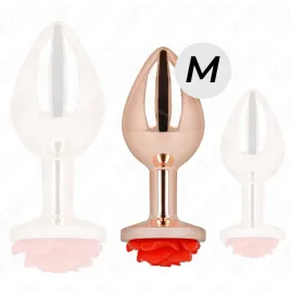 KINK - PLUG ANAL ORO ROSADO ROSA ROJA M