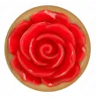 KINK - ROSA GOLDENER ANALSTECKER MIT ROTER ROSE M