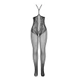 SUBBLIME - 951849 BODYSTOCKING DE REJILLA COPA ABIERTA Y CUELLO HALTER NEGRO TALLA ÚNICA SUBBLIME - 951849 BODYSTOCKING DE REJILLA COPA ABIERTA Y CUELLO HALTER NEGRO TALLA ÚNICA