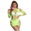 SUBBLIME - 952280 VESTIDO DE REJILLA ELÁSTICO MANGA LARGA VERDE TALLA ÚNICA SUBBLIME - 952280 VESTIDO DE REJILLA ELÁSTICO MANGA LARGA VERDE TALLA ÚNICA