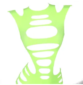 SUBBLIME - 952280 ROBE RÉSILLE ÉLASTIQUE MANCHES LONGUES VERT TAILLE UNIQUE