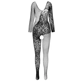 PASSION - BS 107 BODYSTOCKING NOIR TAILLE UNIQUE