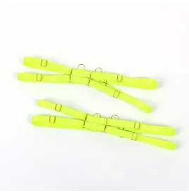 SUBBLIME - 955274 BH-SET MIT HALSKETTE UND BEINDETAILS FLUORESZIERENDES GRÜN S-M