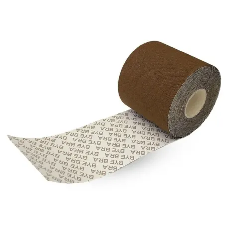 BYE-BRA - NASTRO CORPO 5 M X 6,5 CM 3 PAIA DI COPRI CAPEZZOLI MARRONE