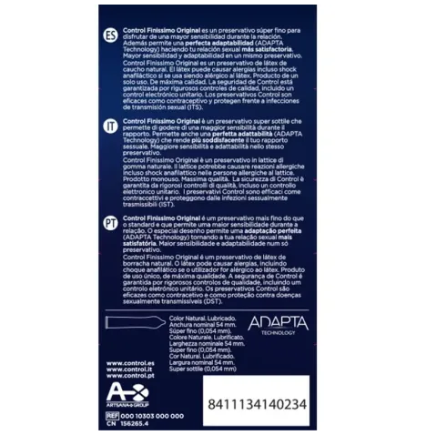 CONTROL - FINISSIMO CONDOMS 12 UNITS