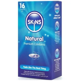 SKINS - PRESERVATIVI NATURALI PREMIUM CONFEZIONE DA 16