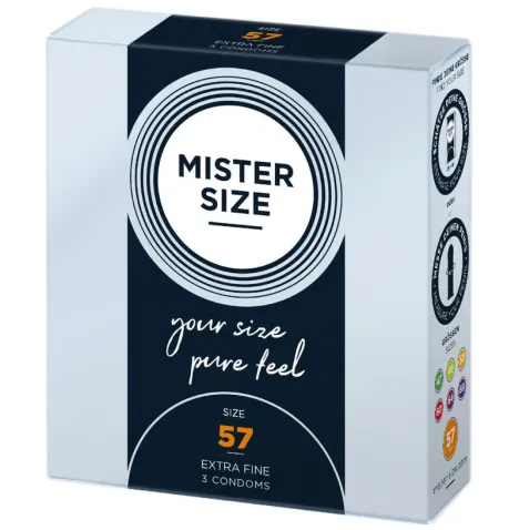 MISTER SIZE - PRESERVATIVO TAGLIA L 57 MM (3 UNITÀ)