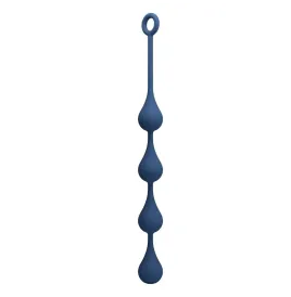 MR PLAY - PERLE ANALI IN SILICONE BLU TAGLIA L 42,6 CM