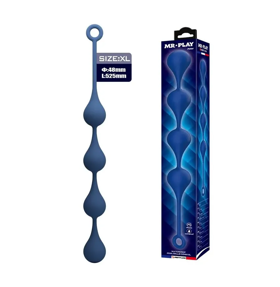 MR PLAY – BLAUE SILIKON-ANALPOLSTER, GRÖSSE XL, 52,5 CM MR PLAY – BLAUE SILIKON-ANALPOLSTER, GRÖSSE XL, 52,5 CM